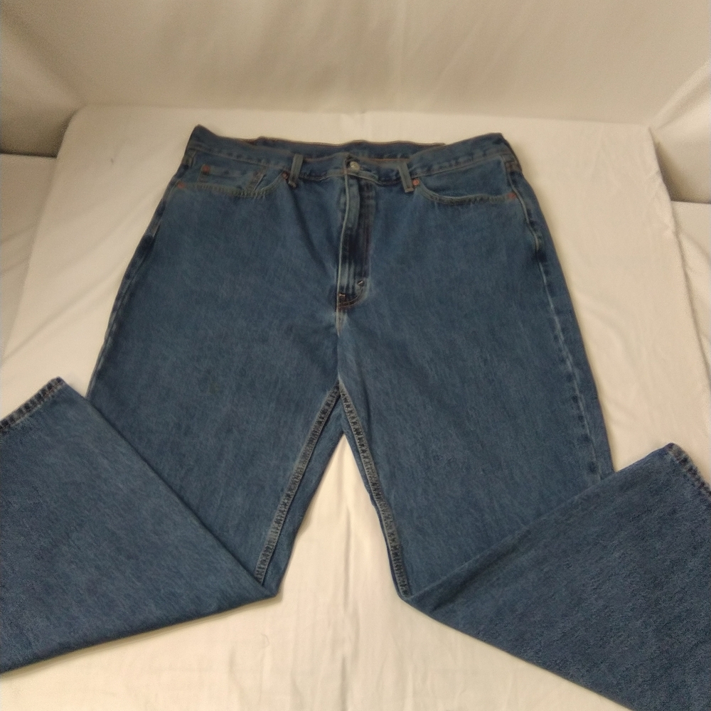 Men's Relaxed Fit Levis Strauss 550 Blue Denim Jeans